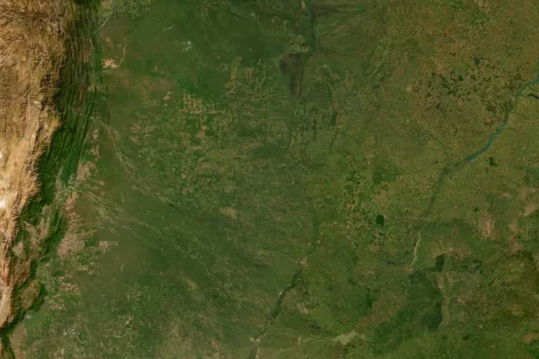 Vista satelital regional de Paraguay; no identifica este inmueble