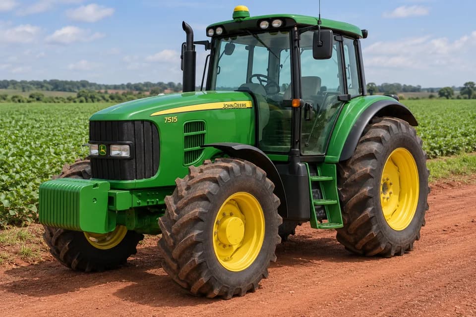Imagen referencial de Tractor John Deere 7515, año declarado 2007; no corresponde al bien específico del edicto. Imagen referencial de Tractor John Deere 7515, año declarado 2007; no corresponde al bien específico del edicto.