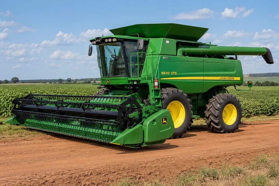 Imagen referencial de Cosechadora John Deere 9670, año declarado 2011; no corresponde al bien específico del edicto. Imagen referencial de Cosechadora John Deere 9670, año declarado 2011; no corresponde al bien específico del edicto.