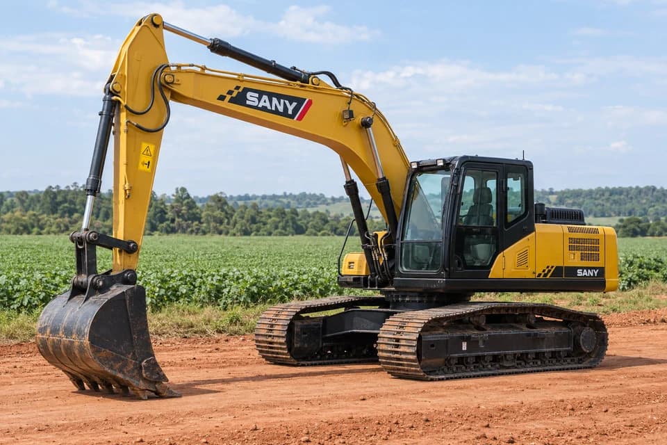 Imagen referencial de Excavadora Sany · modelo no informado, año declarado 2020; no corresponde al bien específico del edicto. Imagen referencial de Excavadora Sany · modelo no informado, año declarado 2020; no corresponde al bien específico del edicto.