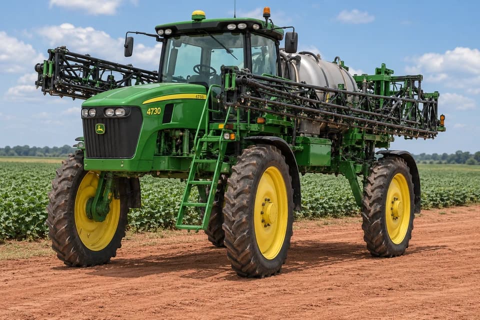 Imagen referencial de Pulverizador John Deere 4730, año declarado 2014; no corresponde al bien específico del edicto. Imagen referencial de Pulverizador John Deere 4730, año declarado 2014; no corresponde al bien específico del edicto.