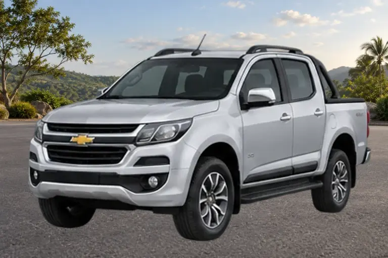 Imagen referencial de Chevrolet S10, año 2018, diseño 2017–2020, color Plata aproximado. No es una fotografía del vehículo rematado.