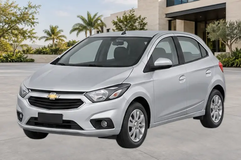 Imagen referencial de Chevrolet Onix, año 2019, diseño 2013–2019, color Plata aproximado. No es una fotografía del vehículo rematado.