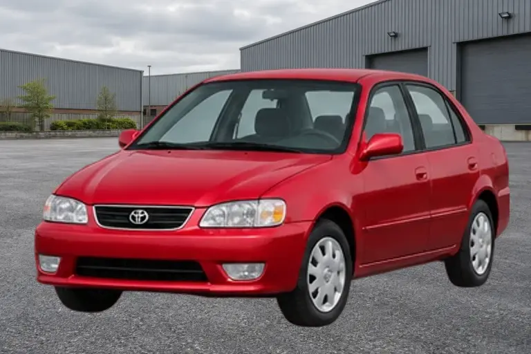 Imagen referencial de Toyota Corolla, año 1998, diseño 1997–2001, color Rojo aproximado. No es una fotografía del vehículo rematado. Imagen referencial de Toyota Corolla, año 1998, diseño 1997–2001, color Rojo aproximado. No es una fotografía del vehículo rematado.