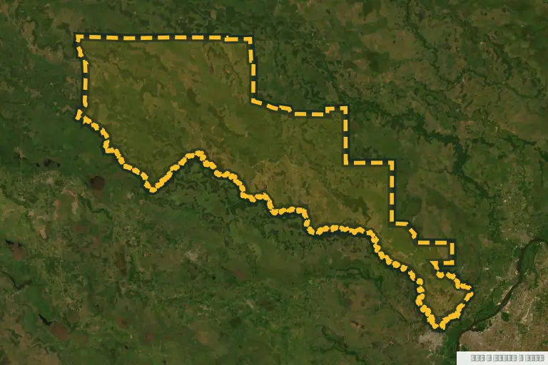 Vista satelital de José Falcón, Paraguay. Zona de referencia del inmueble en remate; no delimita la parcela ni identifica el inmueble.